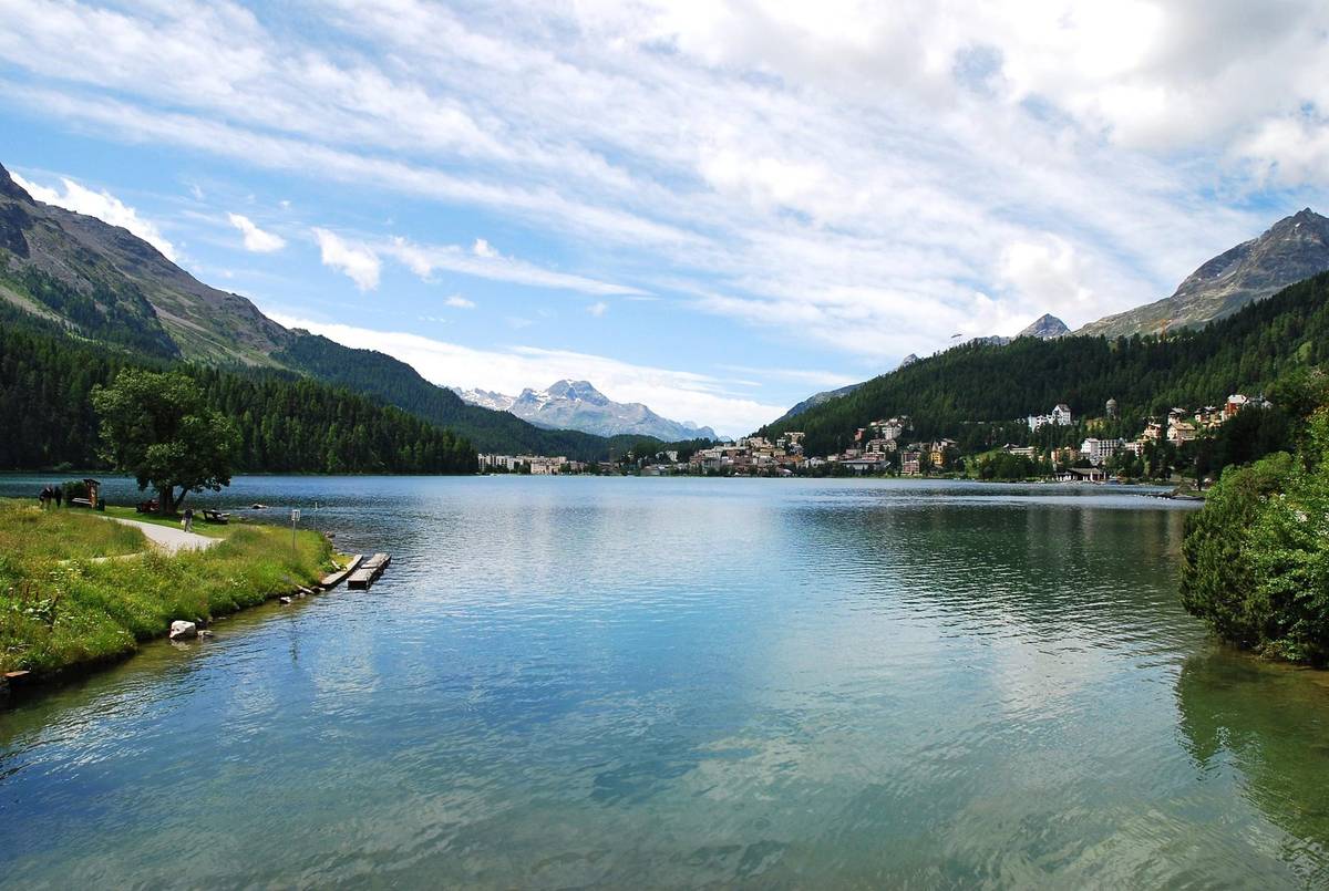 Oberengadin bei St. Moritz im Sommer