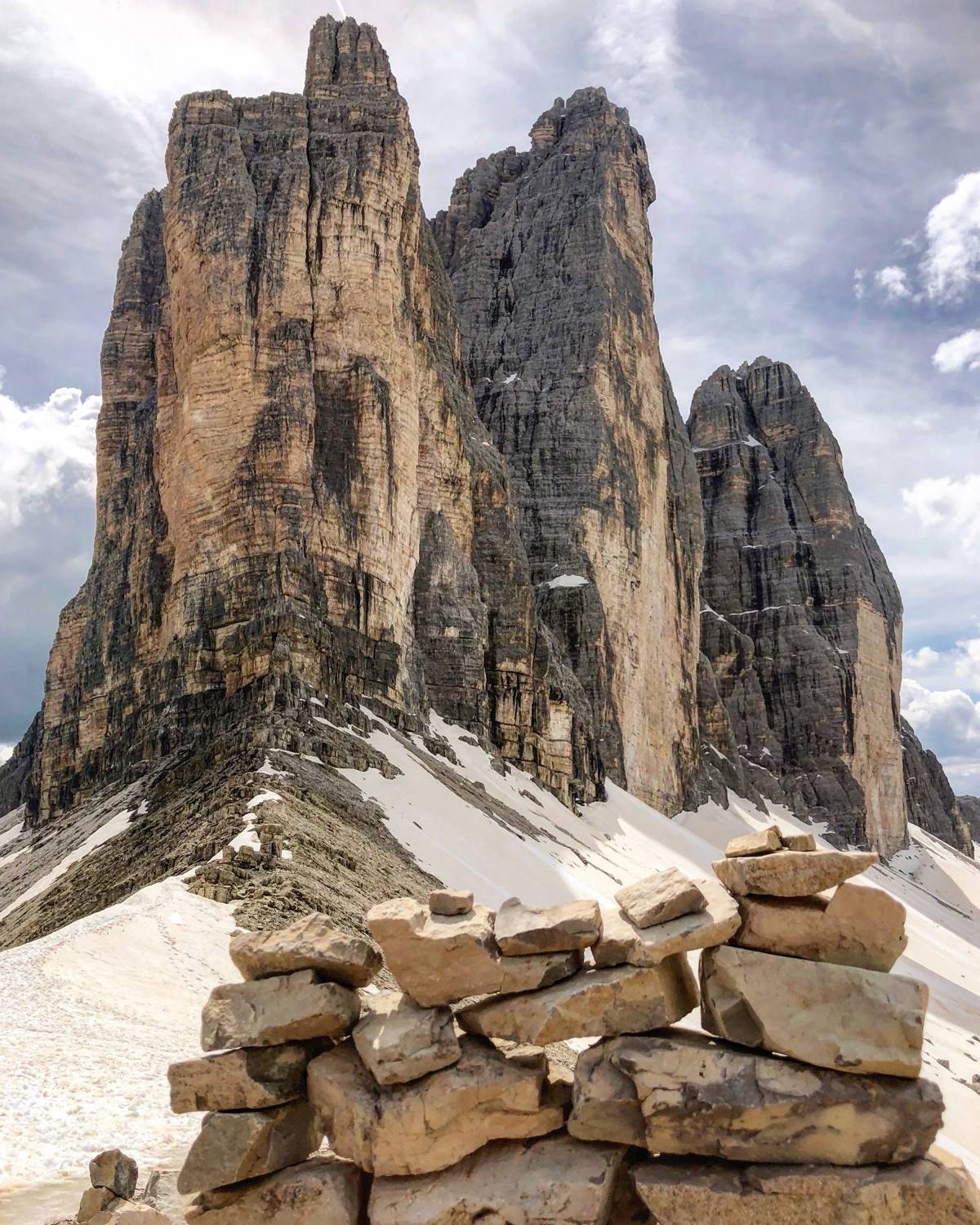 Drei Zinnen (Tre Cime di Lavaredo) in den Dolomiten
