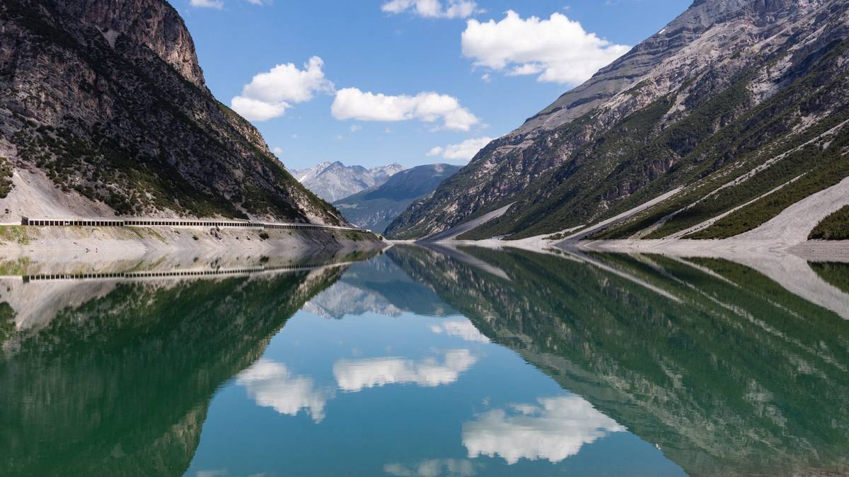 Livigno im Sommer, Hochtal in der Lombardei