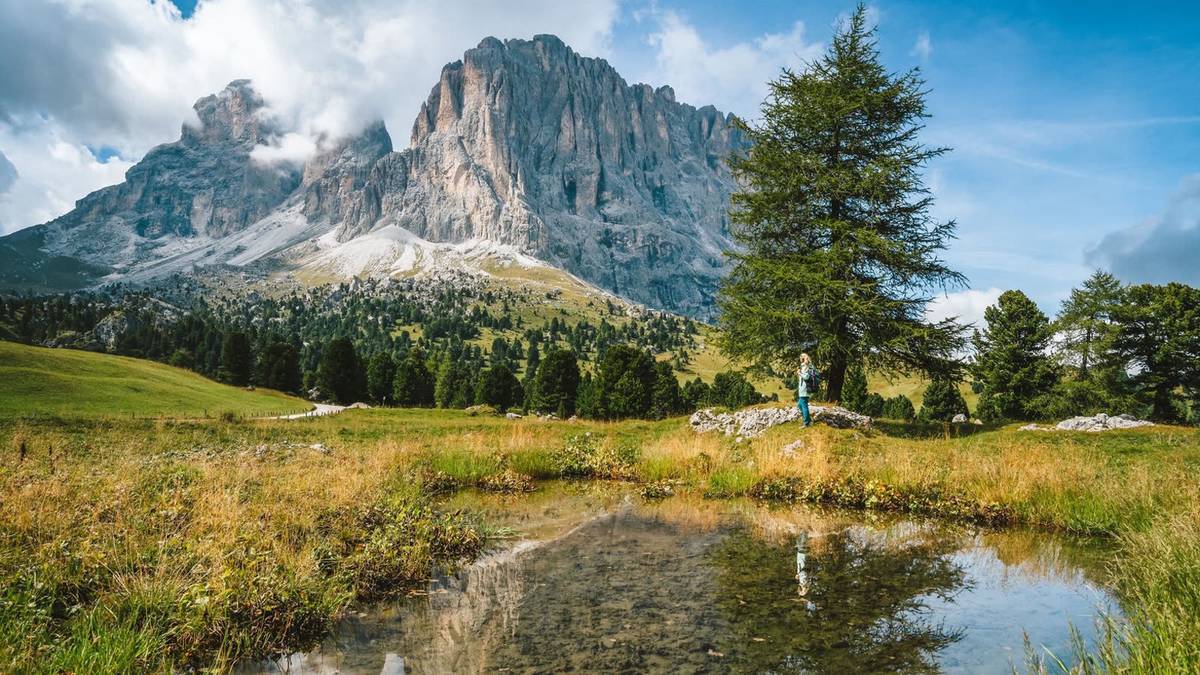 Sassolungo in Gröden, Kulisse der Sellaronda