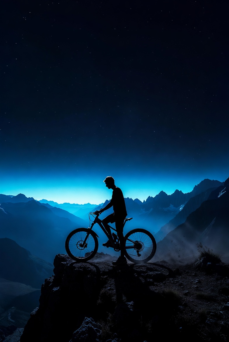 MTB Rider on Mountain